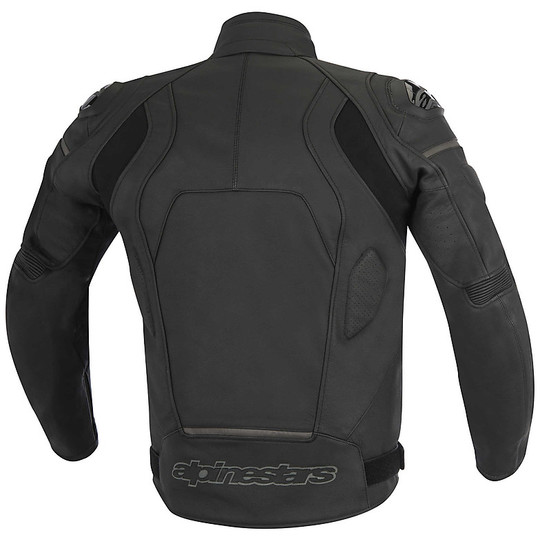 Giubbotto Moto In Pelle Alpinestars Core Leather Jacket Nero