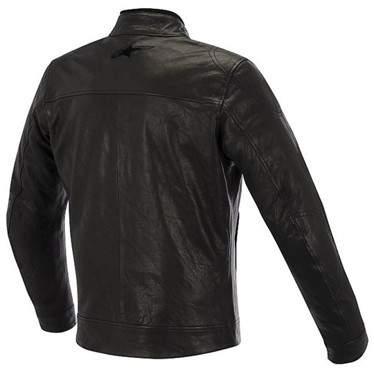 Giubbotto Moto In Pelle Alpinestars HUNTSMAN Leather Jacket 2015 Nero 