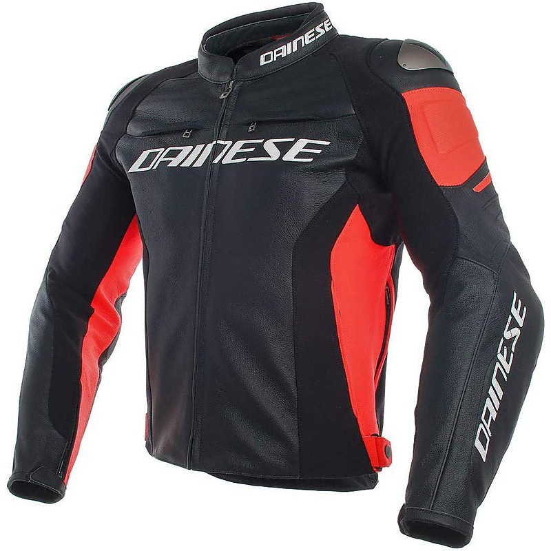 Giacca moto Dainese Tempest 2 d-dry nero rosso black red taglia 58 jacket 