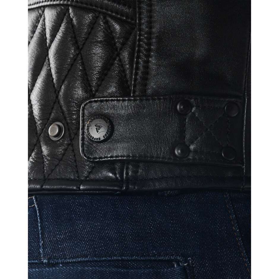 Giubbotto Moto In Pelle Rebelhorn HUNTER II Nero