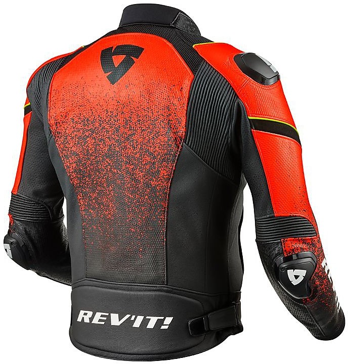 JACKET4U Giubbotto Moto In Pelle Traforato Giubbotto Corazzato e Fashion Biker In Pelle Con Protezioni Esterne Per Uomo MBJ-24A (XXL