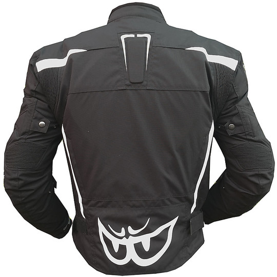 Giubbotto Moto in Tessuto Tecnico Berik 2.0 NJ-193302 Sport Nero Rosso