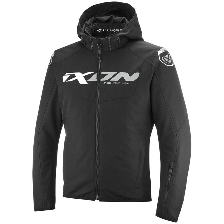 Giubbotto Moto FIERCE WP Nero Grigio Bianco taglia L