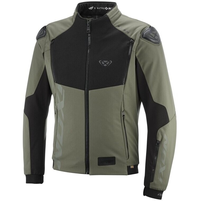 Giubbotto Moto PULSION Kaki Nero taglia 4XL