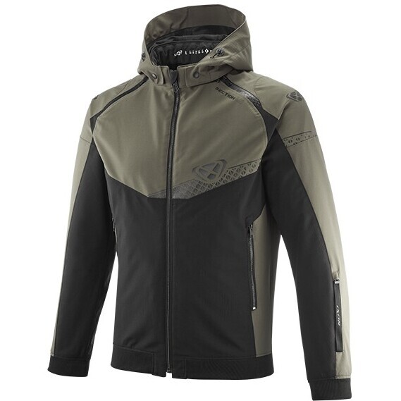 Giubbotto Moto SECTION Kaki Nero taglia S