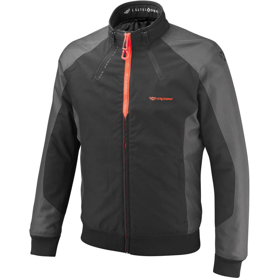 Giubbotto Moto SIWA Nero Antracite Rosso Vivo taglia L