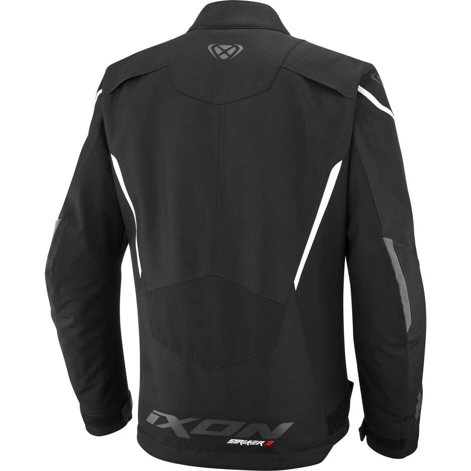 Giubbotto Moto Ixon STRIKER 2 C-Size Nero Bianco - Taglie Conformate