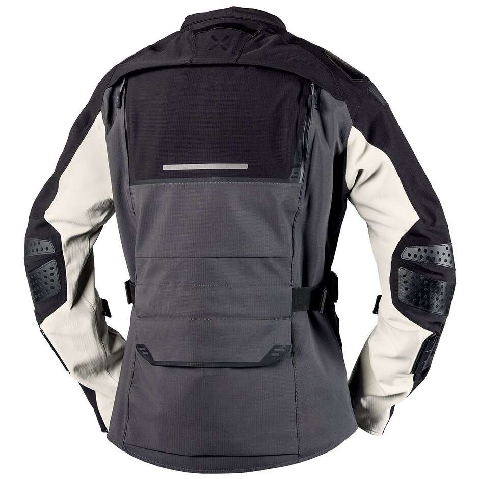 Giubbotto Moto iXS Tourster-STX 2.0 Laminato Grigio Scuro - Nero - Grigio Freddo