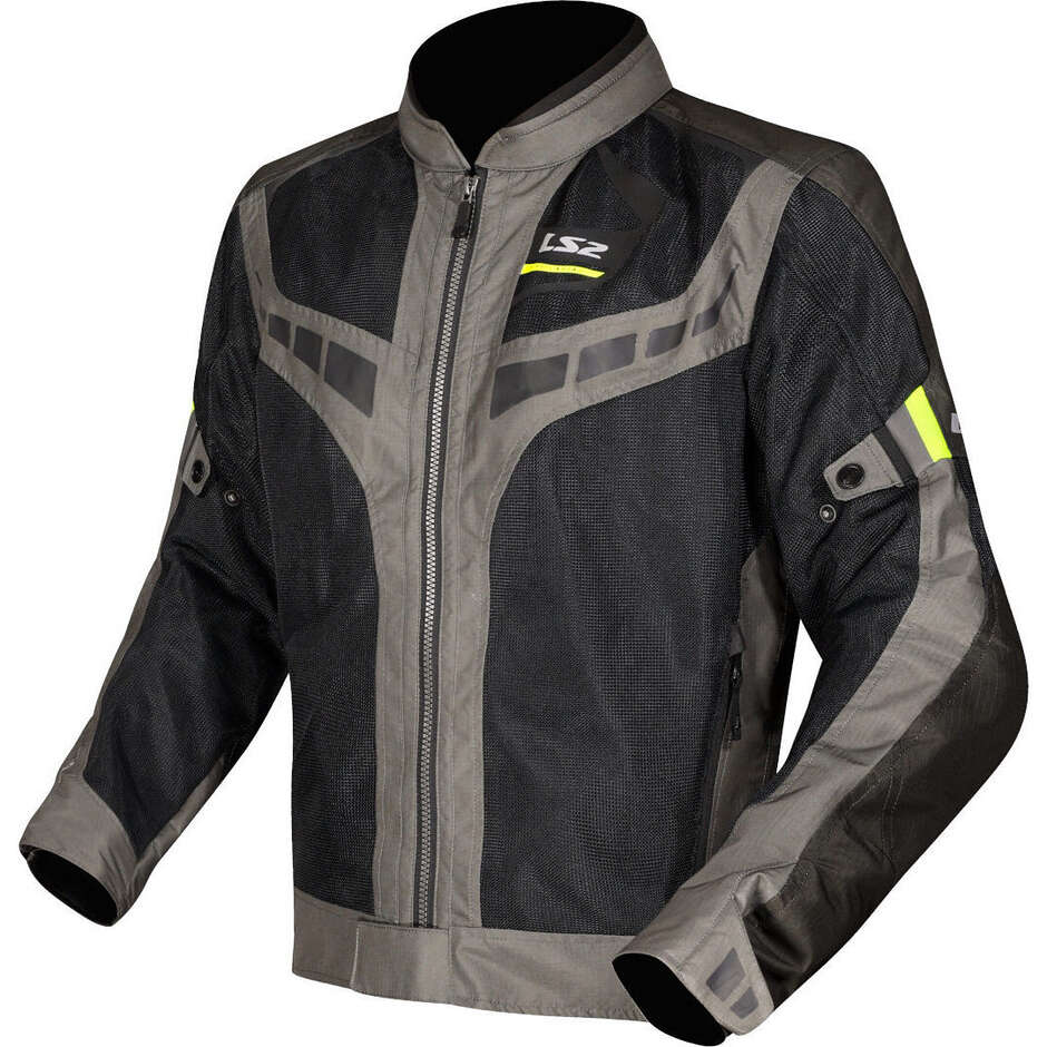 Giubbotto Moto LS2 GARDA AIR MAN Verde Nero Giallo H-Vision