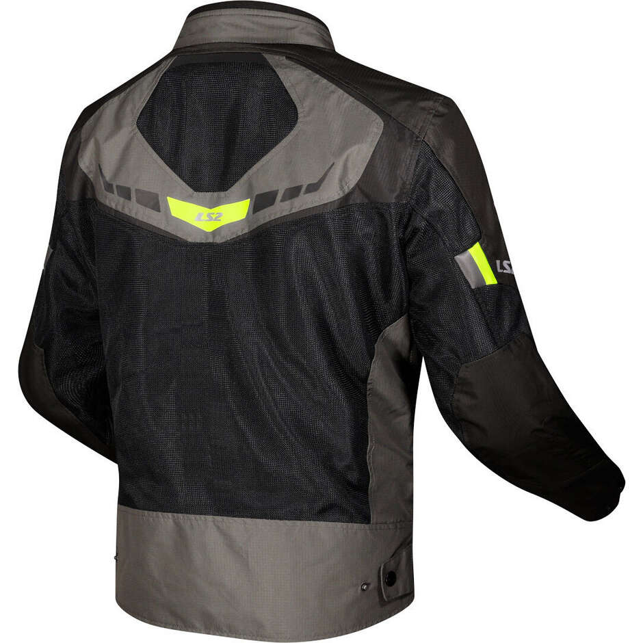 Giubbotto Moto LS2 GARDA AIR MAN Verde Nero Giallo H-Vision