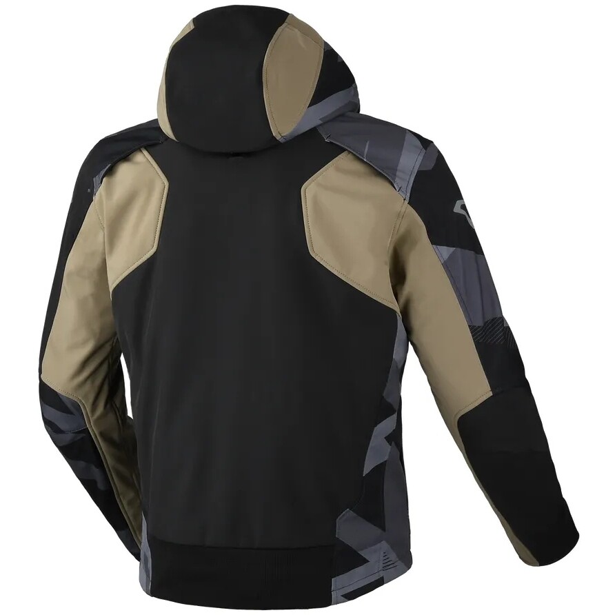Giubbotto Moto Macna Atracor Nero / Taupe