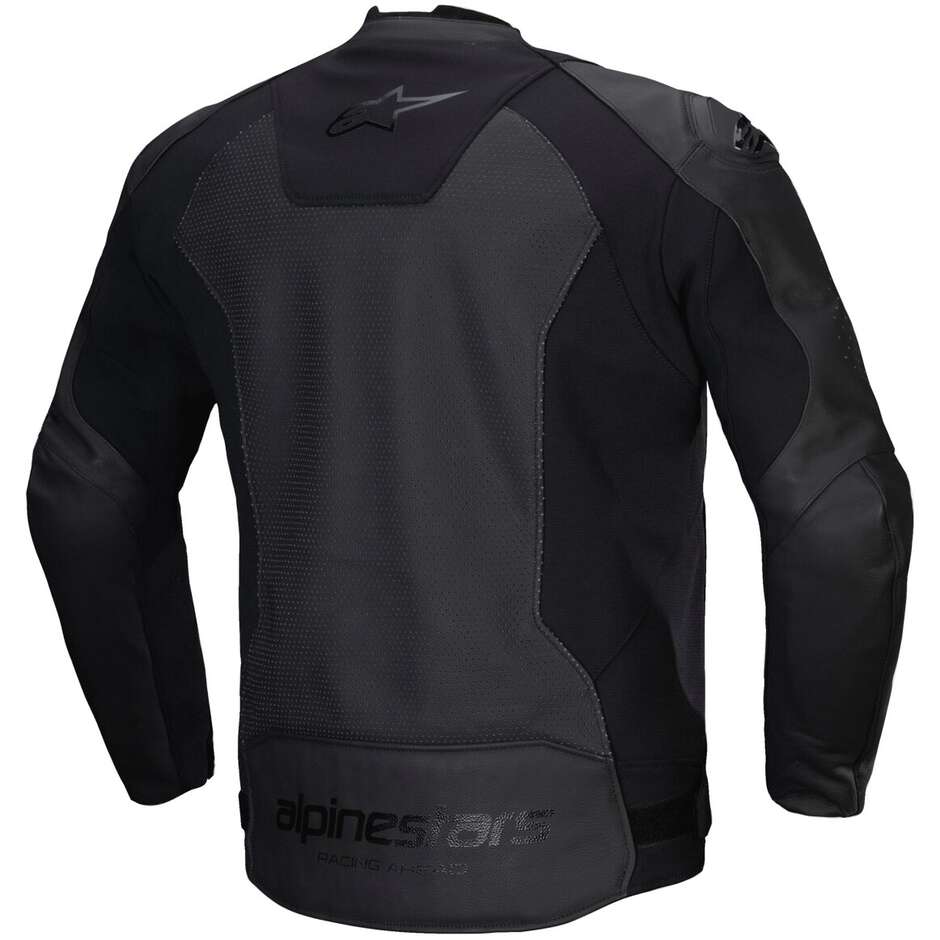 Giubbotto Moto Pelle Alpinestars FASTER V3 AIRFLOW Nero Nero