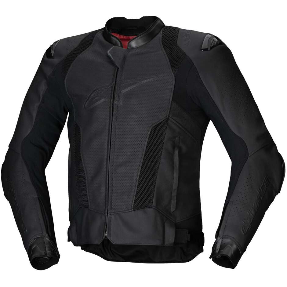Giubbotto Moto Pelle Alpinestars MISSILE V3 AIRFLOW Nero Nero