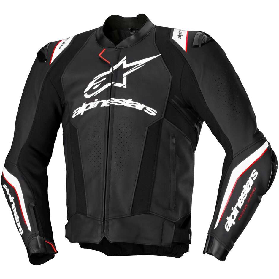 Giubbotto Moto Pelle Alpinestars MISSILE V3 IGNITION Nero Bianco