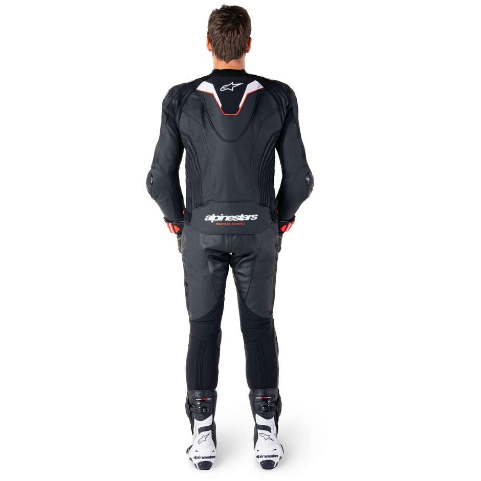 Giubbotto Moto Pelle Alpinestars MISSILE V3 IGNITION Nero Bianco