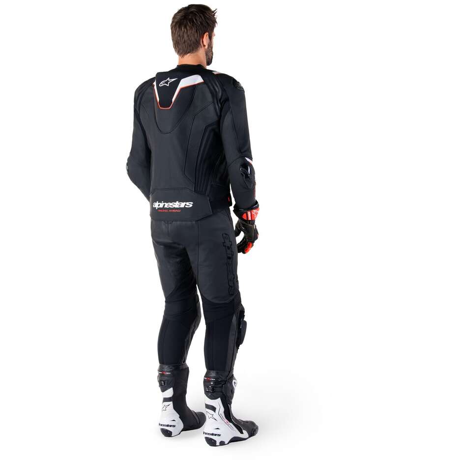 Giubbotto Moto Pelle Alpinestars MISSILE V3 IGNITION Nero Bianco
