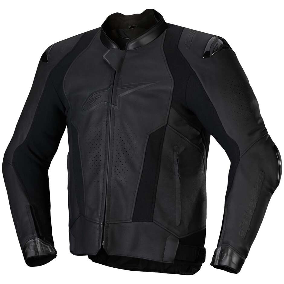 Giubbotto Moto Pelle Alpinestars MISSILE V3 Nero Nero