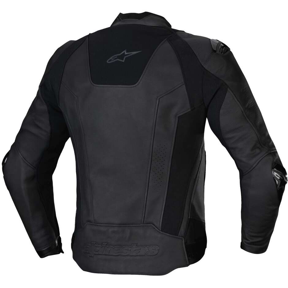 Giubbotto Moto Pelle Alpinestars MISSILE V3 Nero Nero