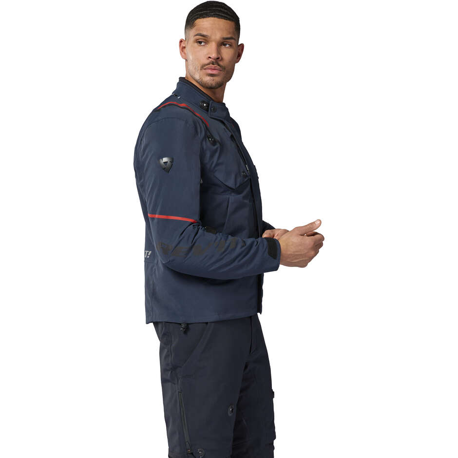 Giubbotto Moto REV'IT Fractal H2O Blu Scuro