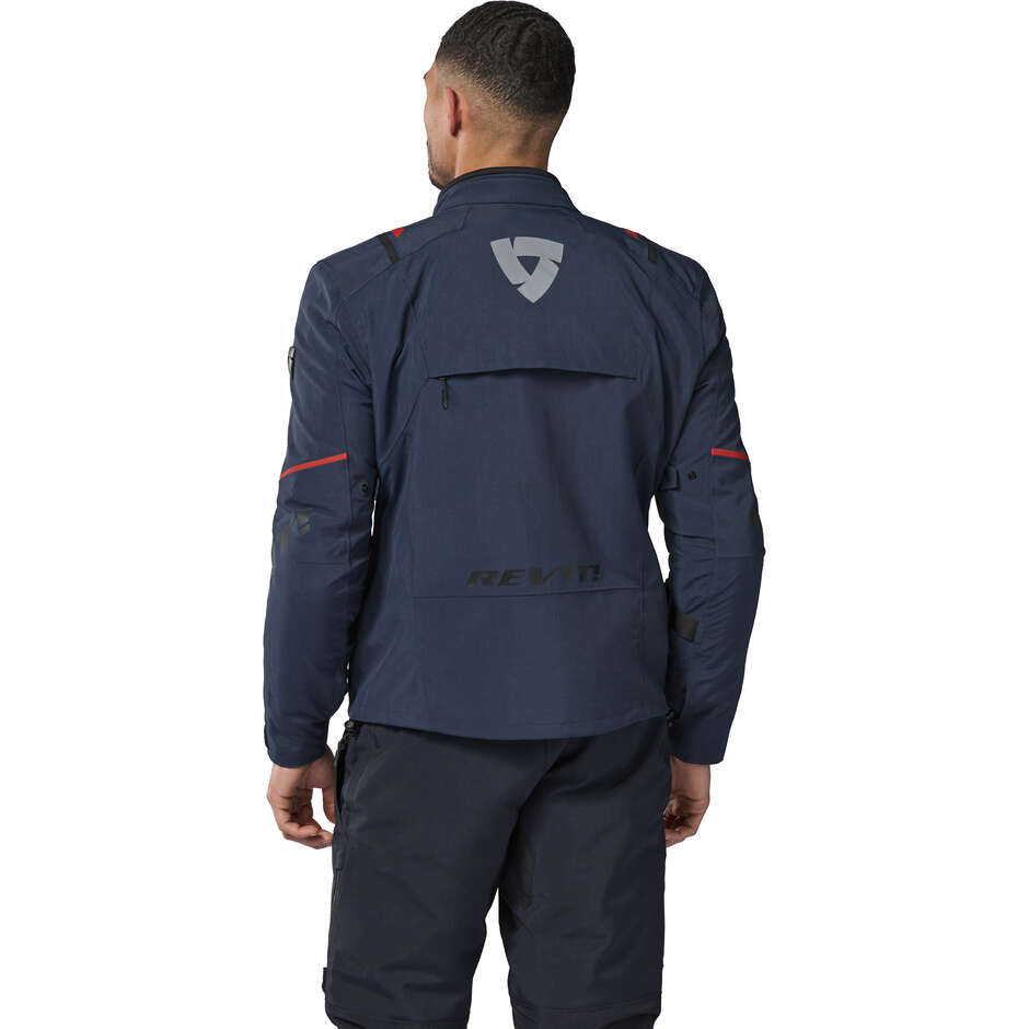 Giubbotto Moto REV'IT Fractal H2O Blu Scuro