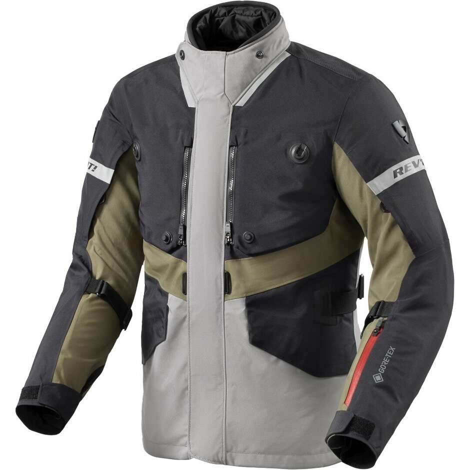 Giubbotto Moto Neptune 3 GTX Nero Verde Scuro taglia M