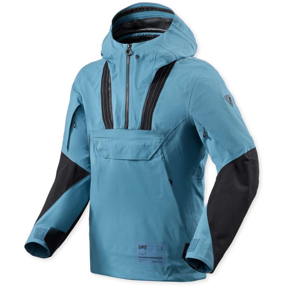 Giubbotto Moto Rev'it Smock Blackwater 3 H2O Blu Nero