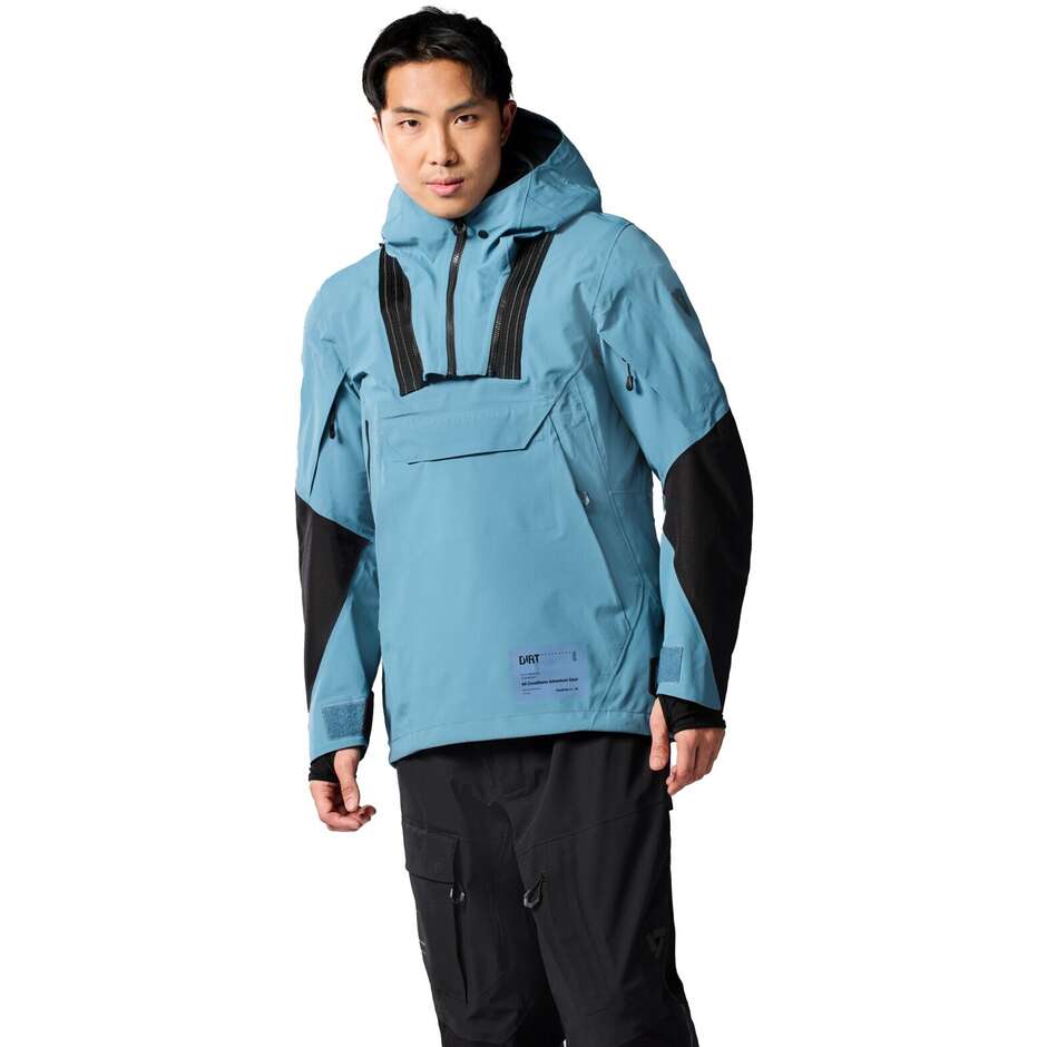 Giubbotto Moto Rev'it Smock Blackwater 3 H2O Blu Nero