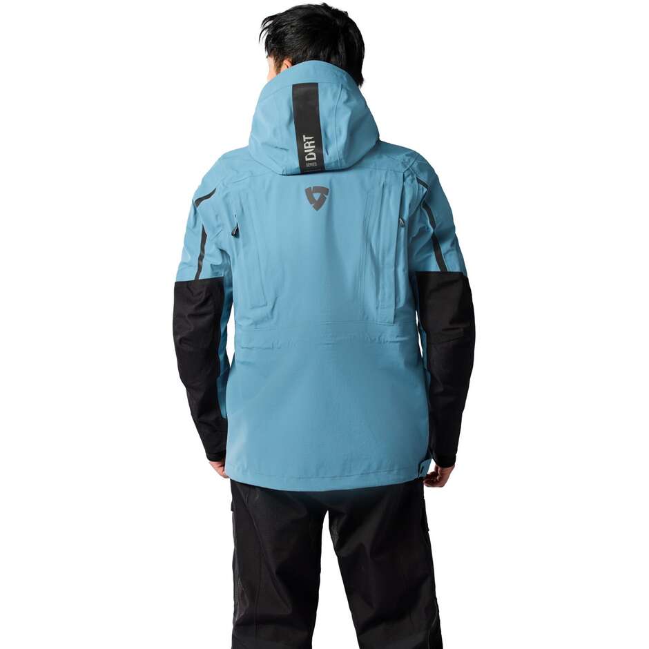 Giubbotto Moto Rev'it Smock Blackwater 3 H2O Blu Nero