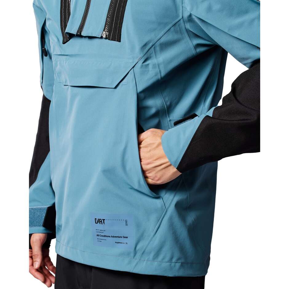 Giubbotto Moto Rev'it Smock Blackwater 3 H2O Blu Nero