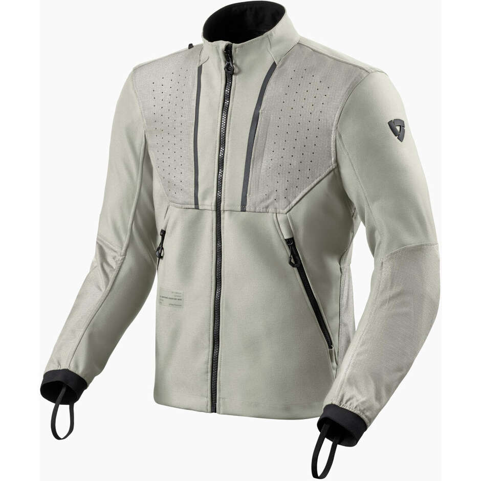 Giubbotto Moto Rev'it Surface Grigio Chiaro