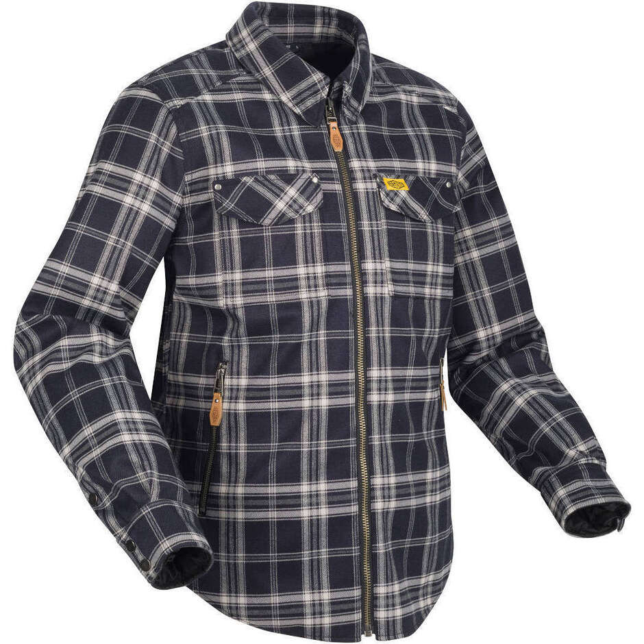 Giubbotto Moto Long TRAFFIC Bianco Navy taglia 3XL
