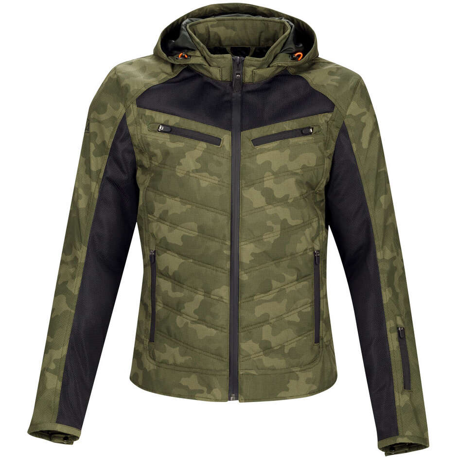 Giubbotto Moto SEGURA NATCHO VENTED Verde Camo