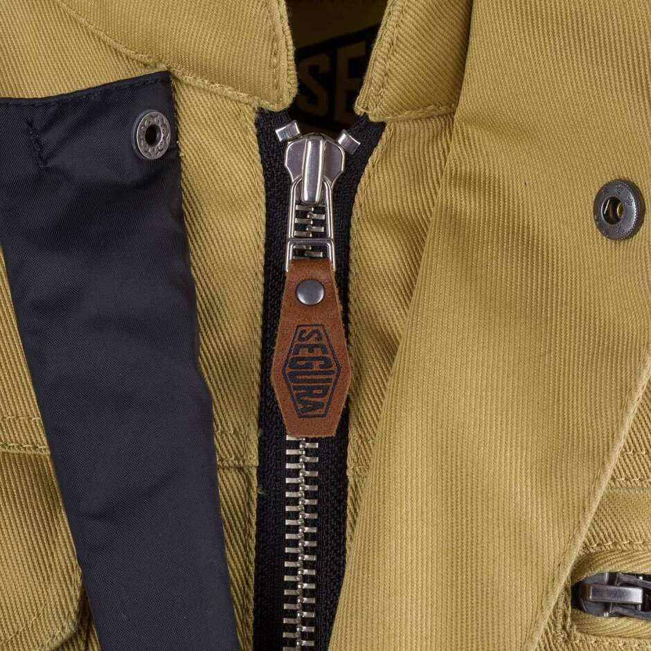 Giubbotto Moto Segura OSBORN Beige Blu