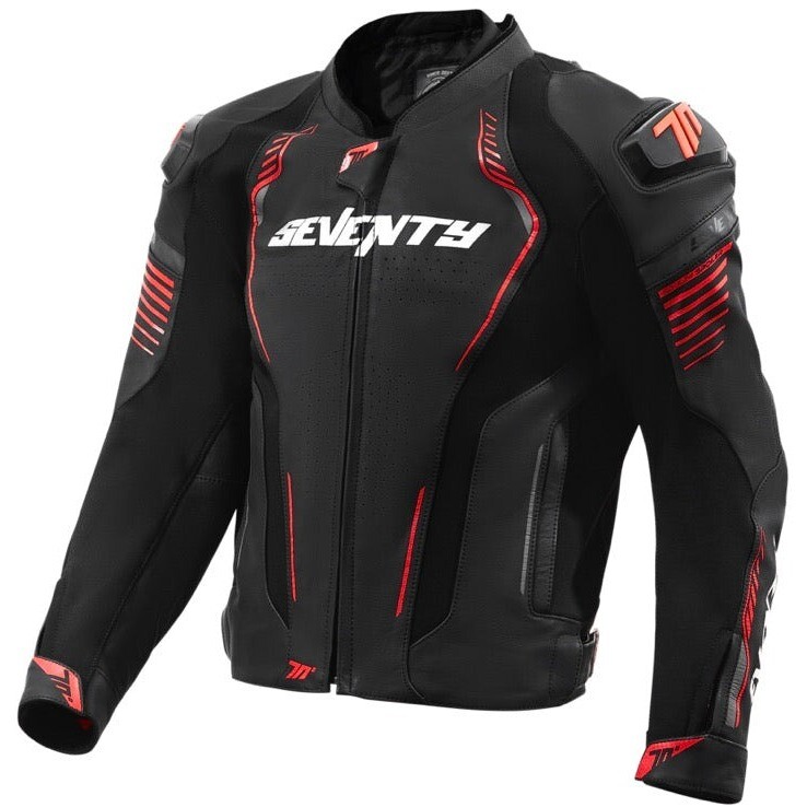 Giubbotto Moto Degrees SD-JL24 SPOILER Nero Rosso taglia 4XL