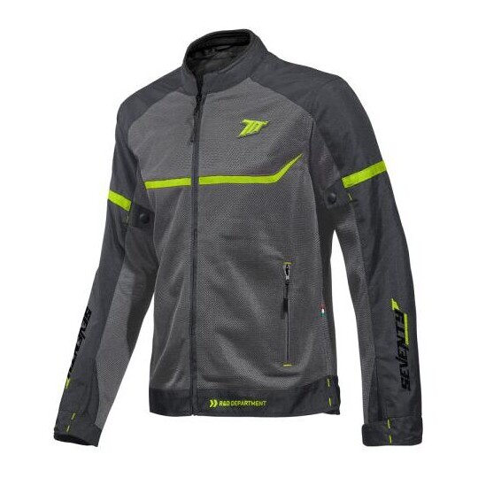 Giubbotto Moto Degrees SD-JR30.1 MOJAVE Grigio Giall taglia S