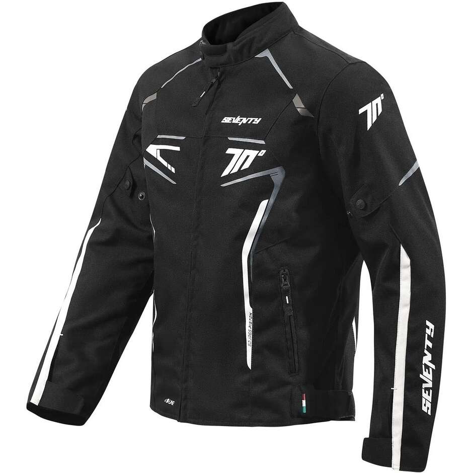 Giubbotto Moto Degrees SD-JR65 PISTON Nero Bianco taglia 4XL
