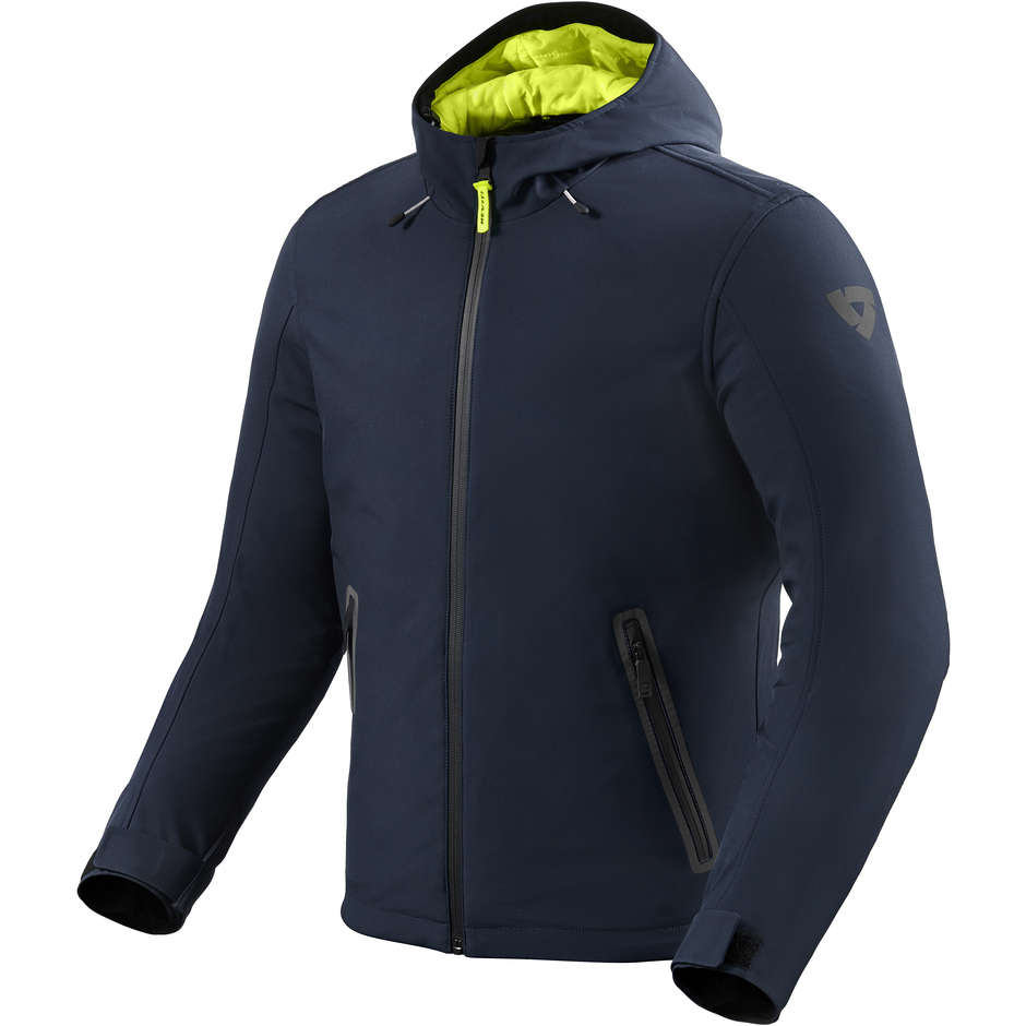 Giubbotto Moto SoftShell Rev'it TRAFFIC H2O Navy Blu