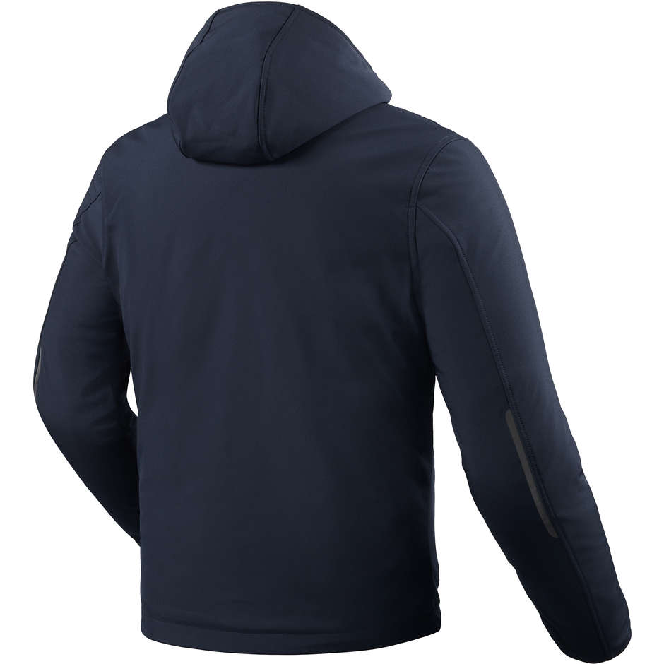 Giubbotto Moto SoftShell Rev'it TRAFFIC H2O Navy Blu