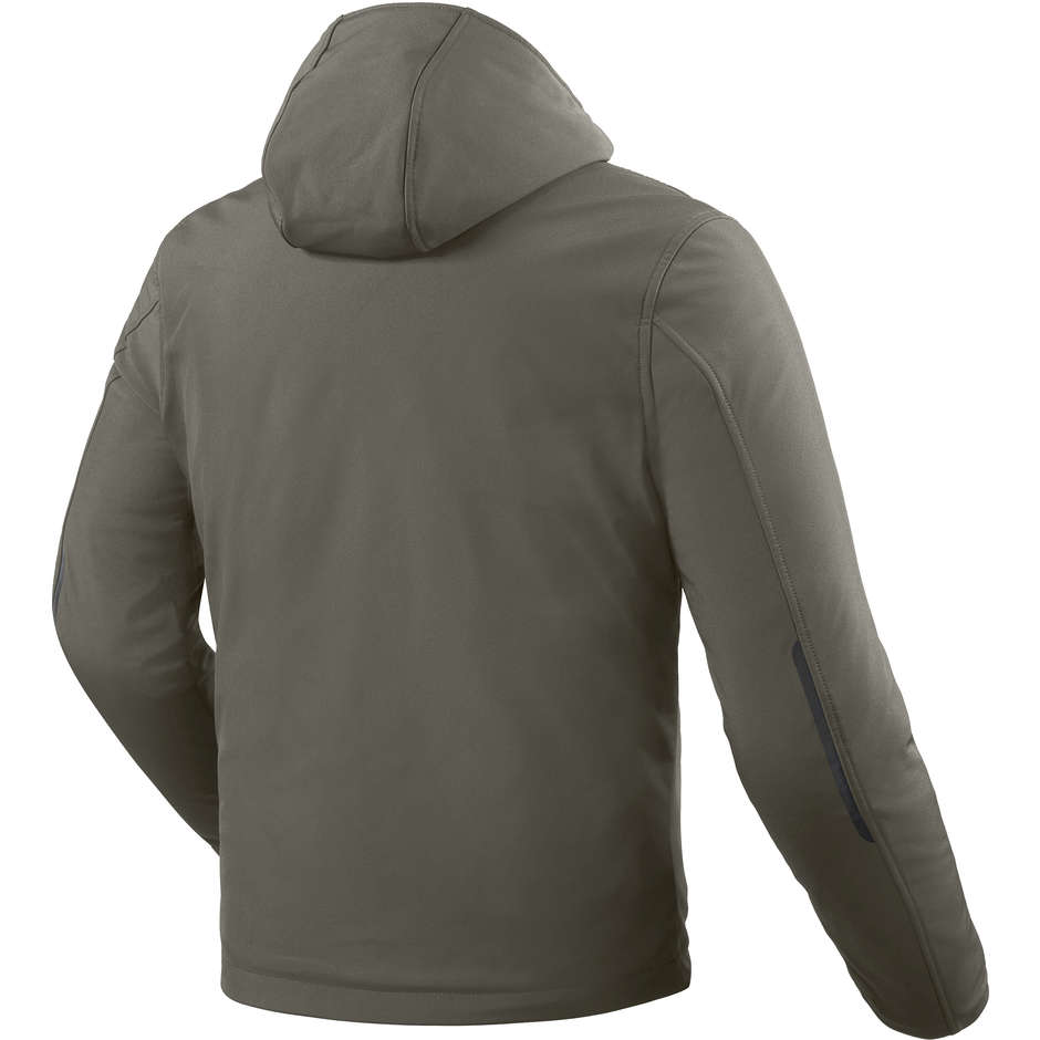 Giubbotto Moto SoftShell Rev'it TRAFFIC H2O Verde Scuro