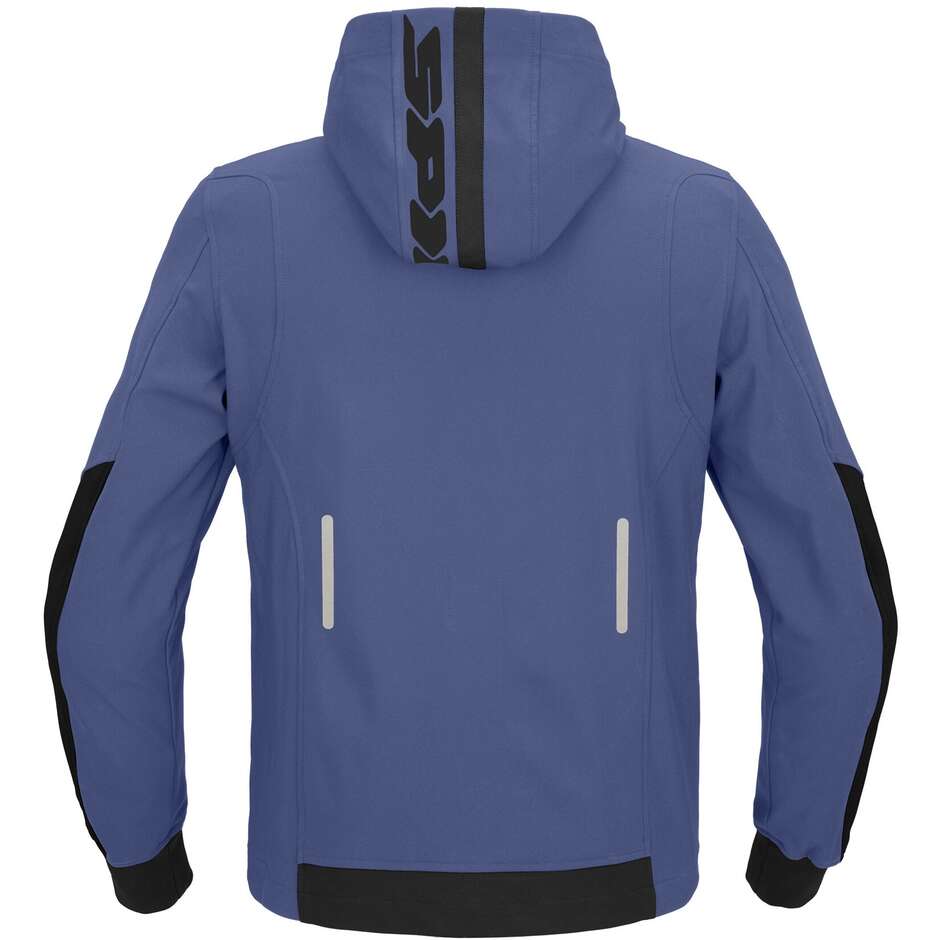 Giubbotto Moto Spidi HOODIE ARMOR LIGHT Azzurro Nero