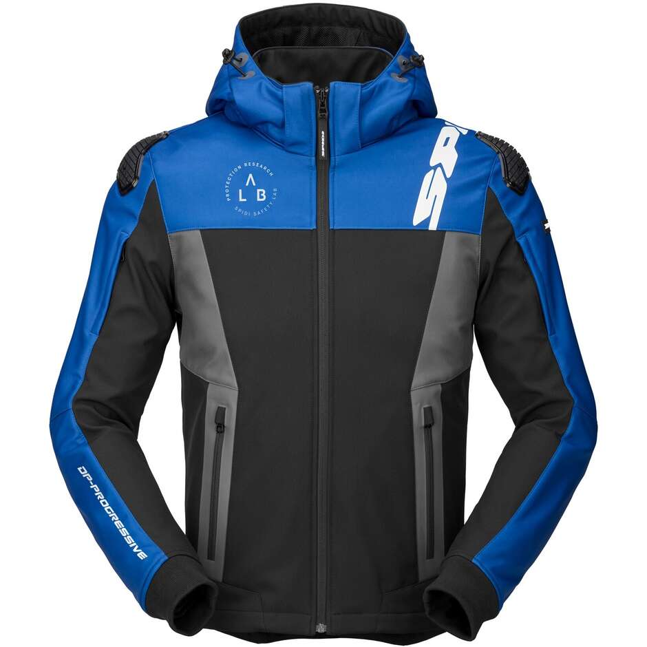 Giubbotto Moto Spidi  HOODIE WARRIOR Blu nero grigio