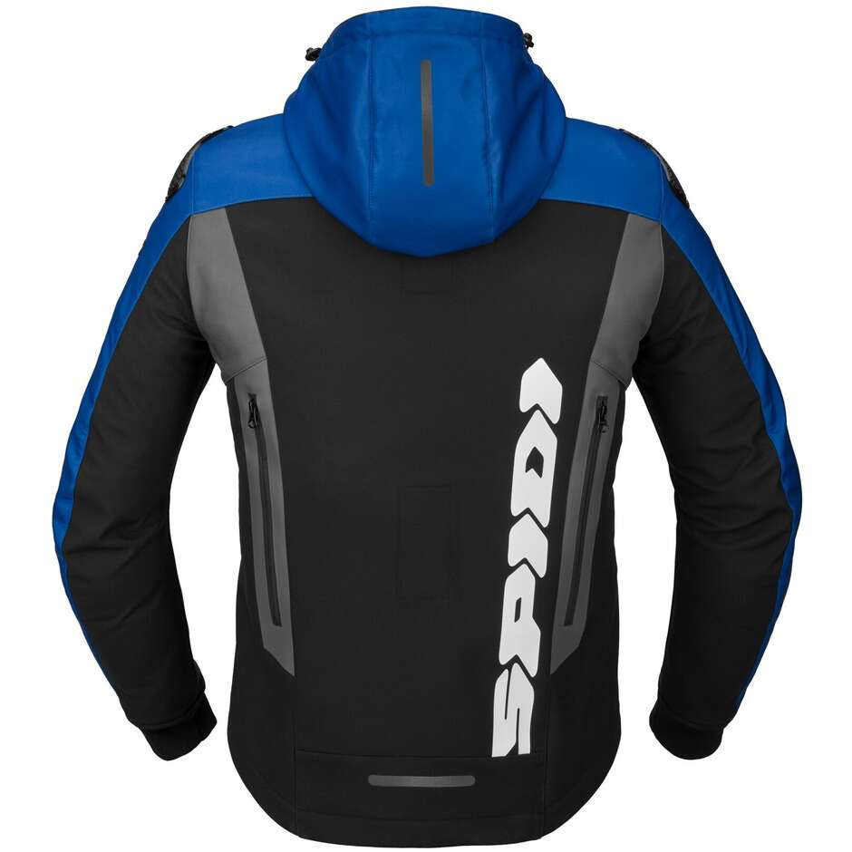Giubbotto Moto Spidi  HOODIE WARRIOR Blu nero grigio