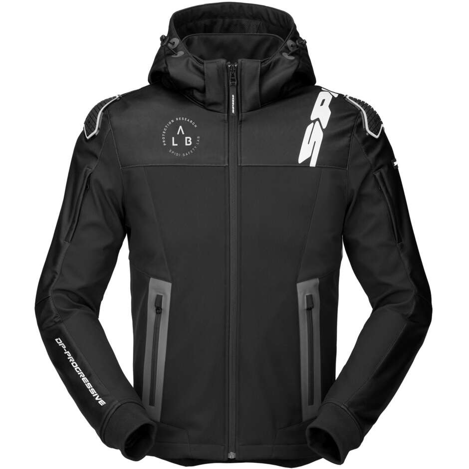 Giubbotto Moto Spidi HOODIE WARRIOR Nero Bianco
