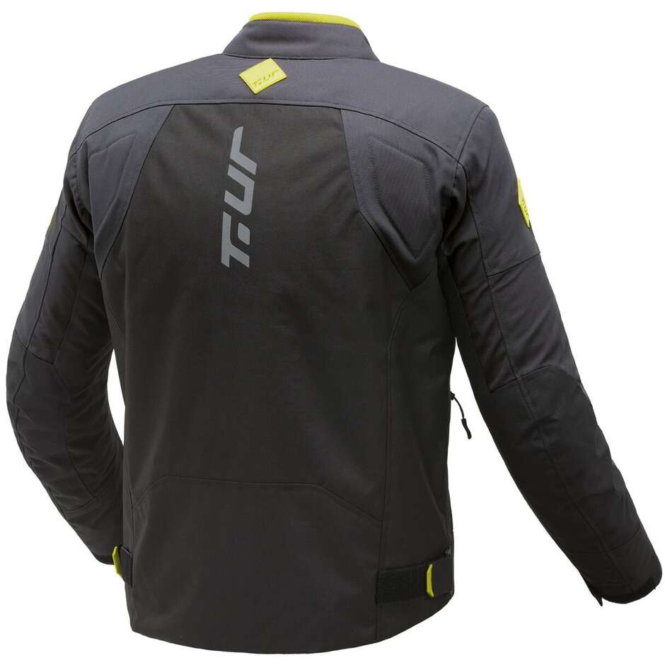 Giubbotto Moto T-UR T8130M TASMANIA Nero Antracite