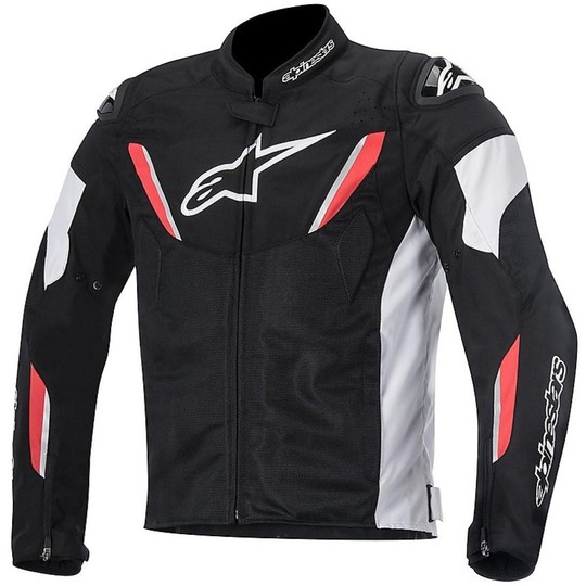 Giubbotto Moto tecnico Alpinestar T-GP R AIR Textile Jacket Nero Bianco Rosso