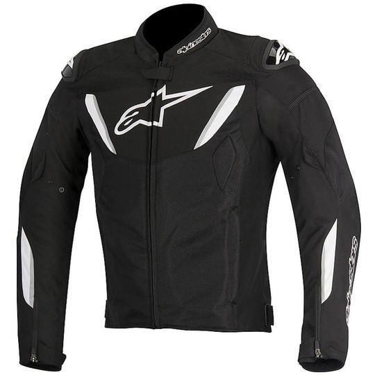 Giubbotto Moto tecnico Alpinestar T-GP R AIR Textile Jacket Nero Bianco