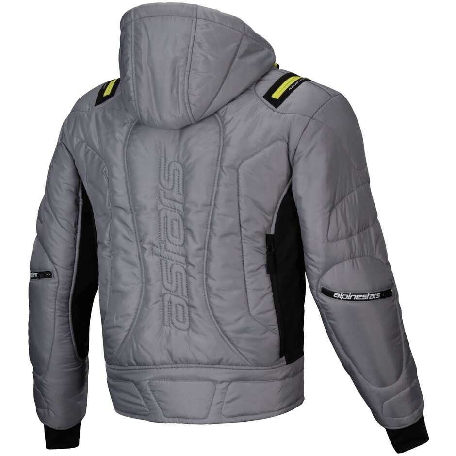 Giubbotto Moto Tessuto Alpinestars MOHOBBS WP LUNAR Grigio Lime Punch
