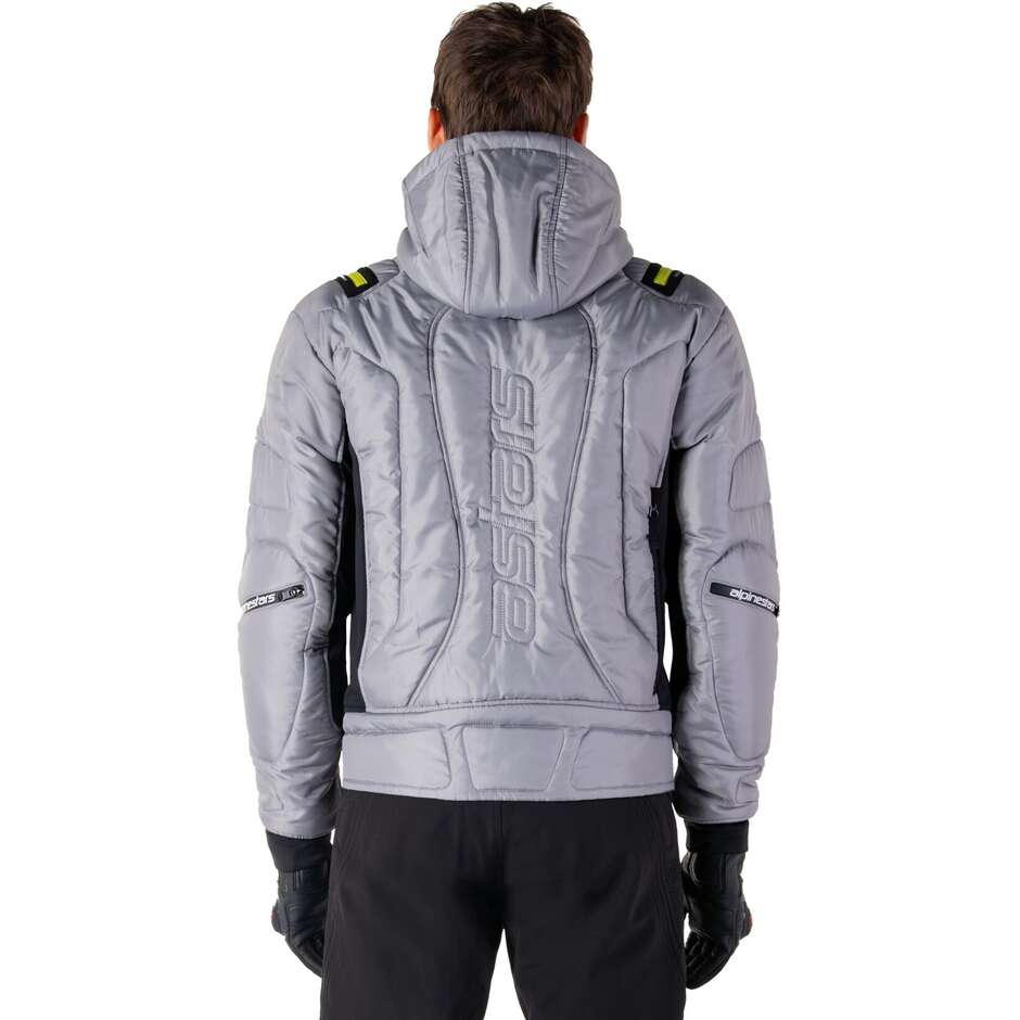 Giubbotto Moto Tessuto Alpinestars MOHOBBS WP LUNAR Grigio Lime Punch