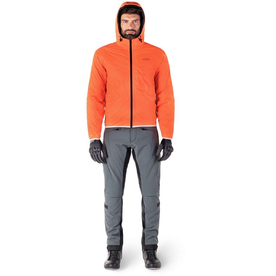 Giubbotto Moto Tessuto Alpinestars MOHOBBS WP Nero Arancio Fluo