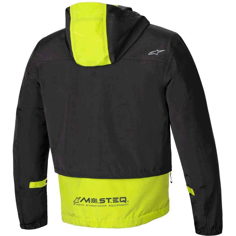 Giubbotto Moto Tessuto Alpinestars MOOTANT WP PARKA Lime Punch Nero